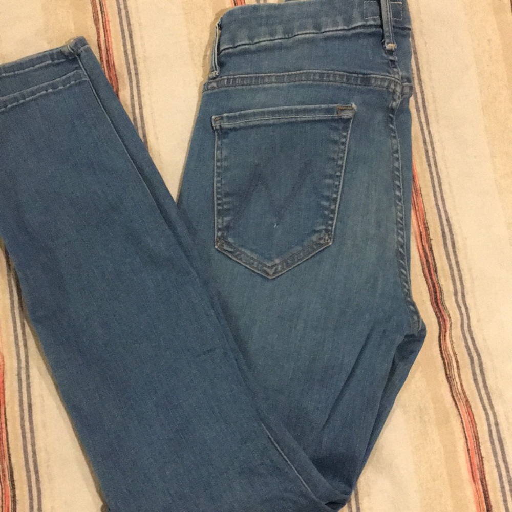 Mother high waisted looker crop